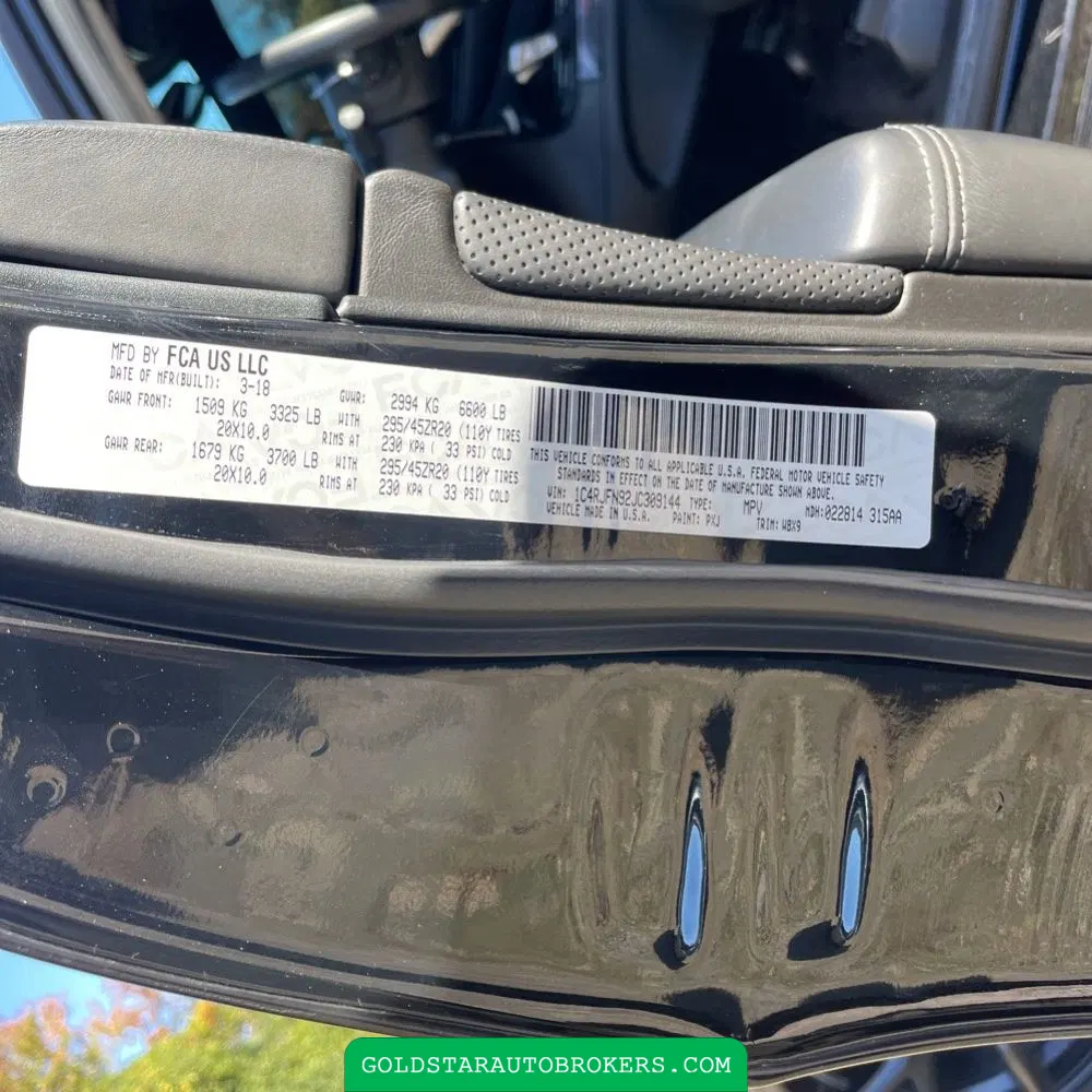 2018 Jeep Grand Cherokee Trackhawk
