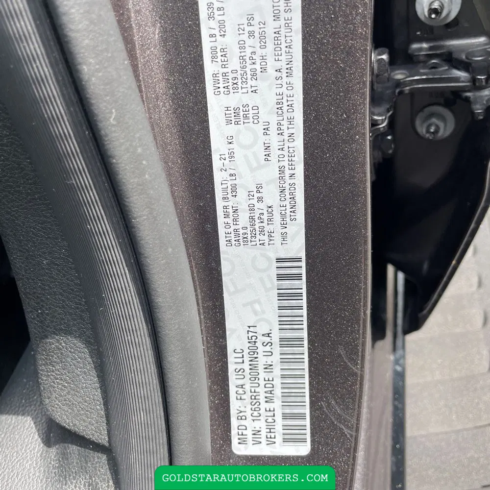 2021 Ram 1500 TRX