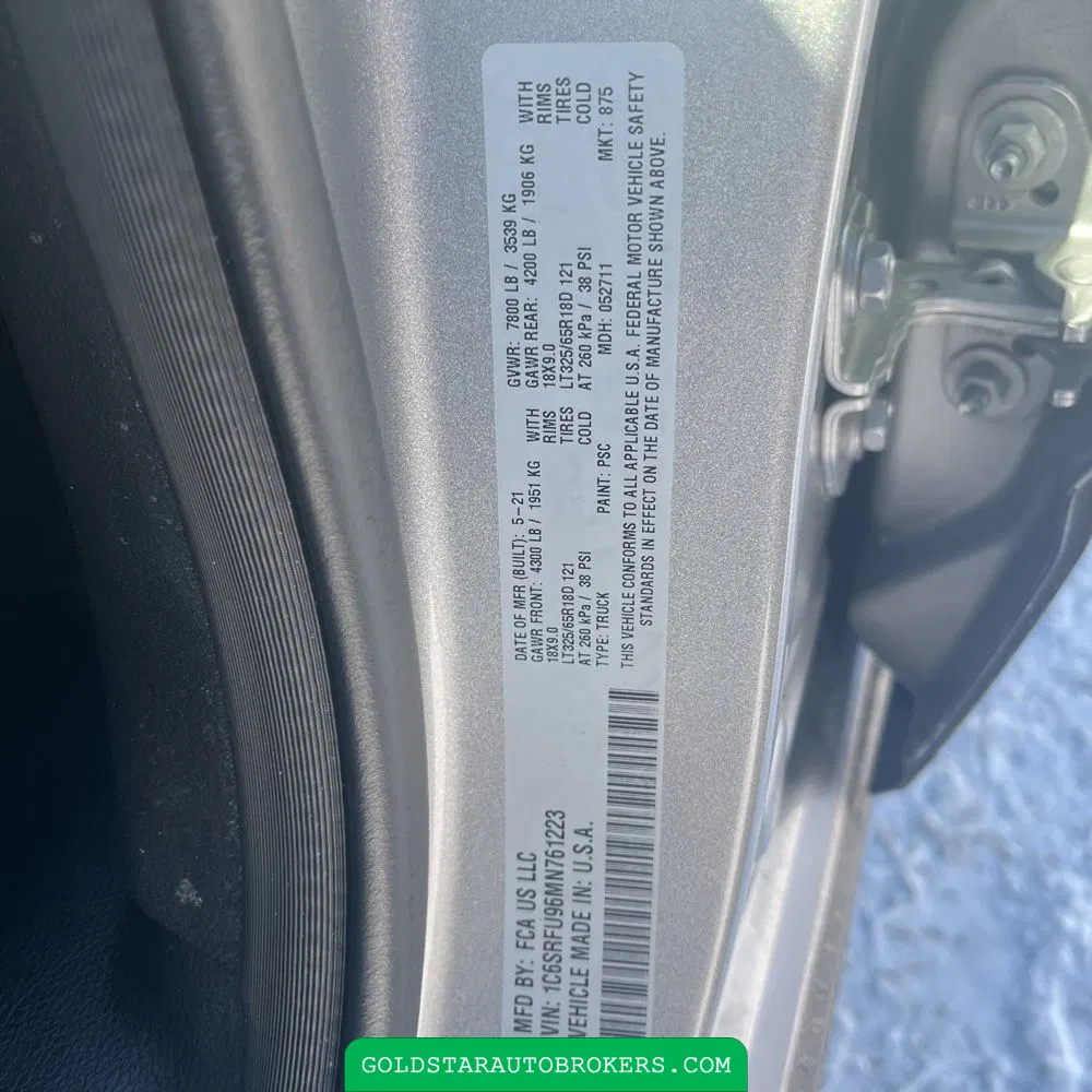 2021 Ram 1500 TRX