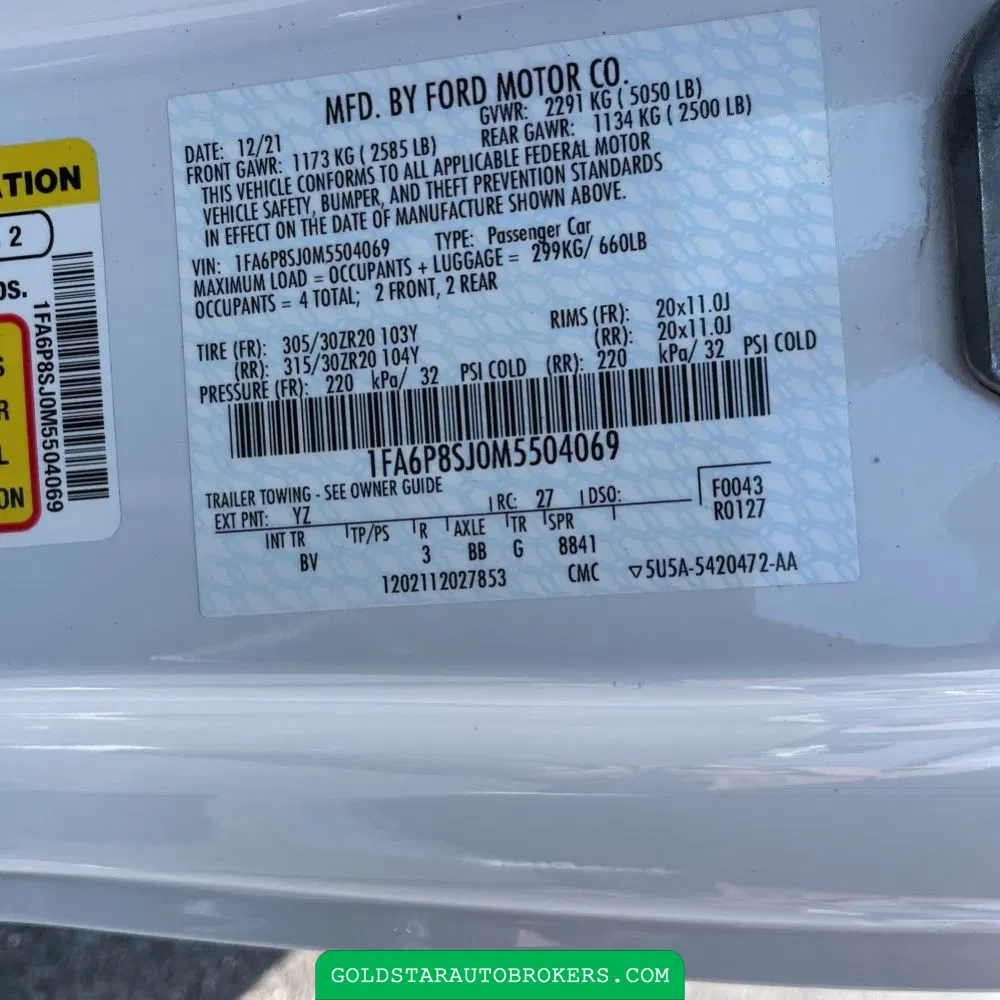 2021 Ford Mustang Shelby GT500