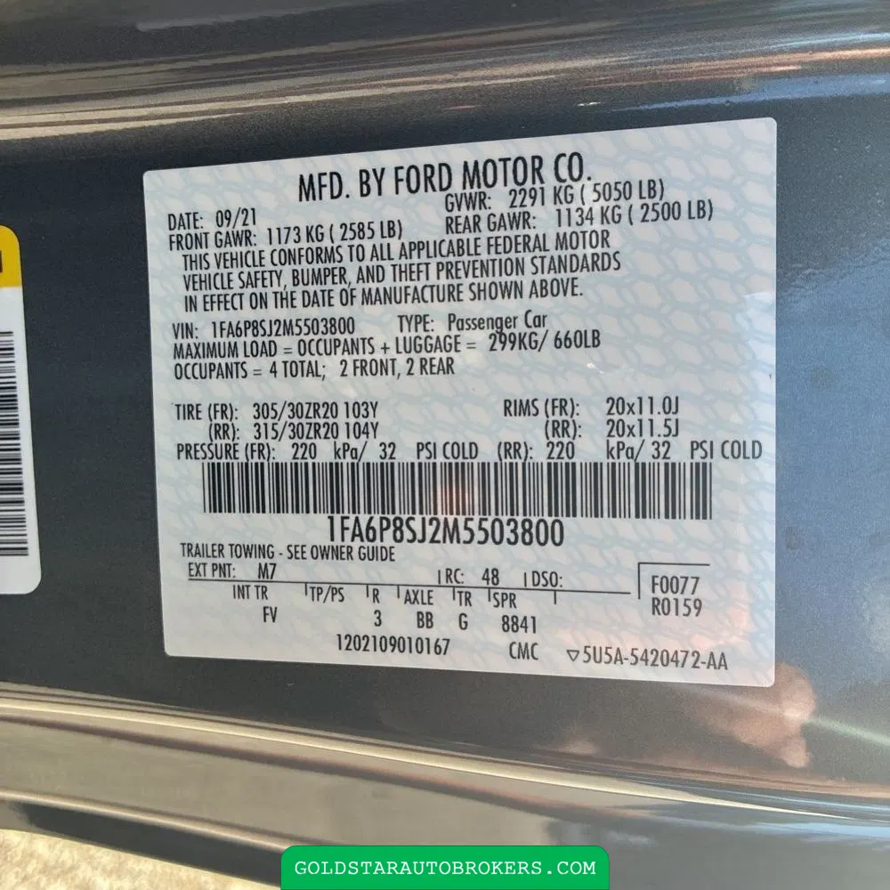 2021 Ford Mustang Shelby GT500