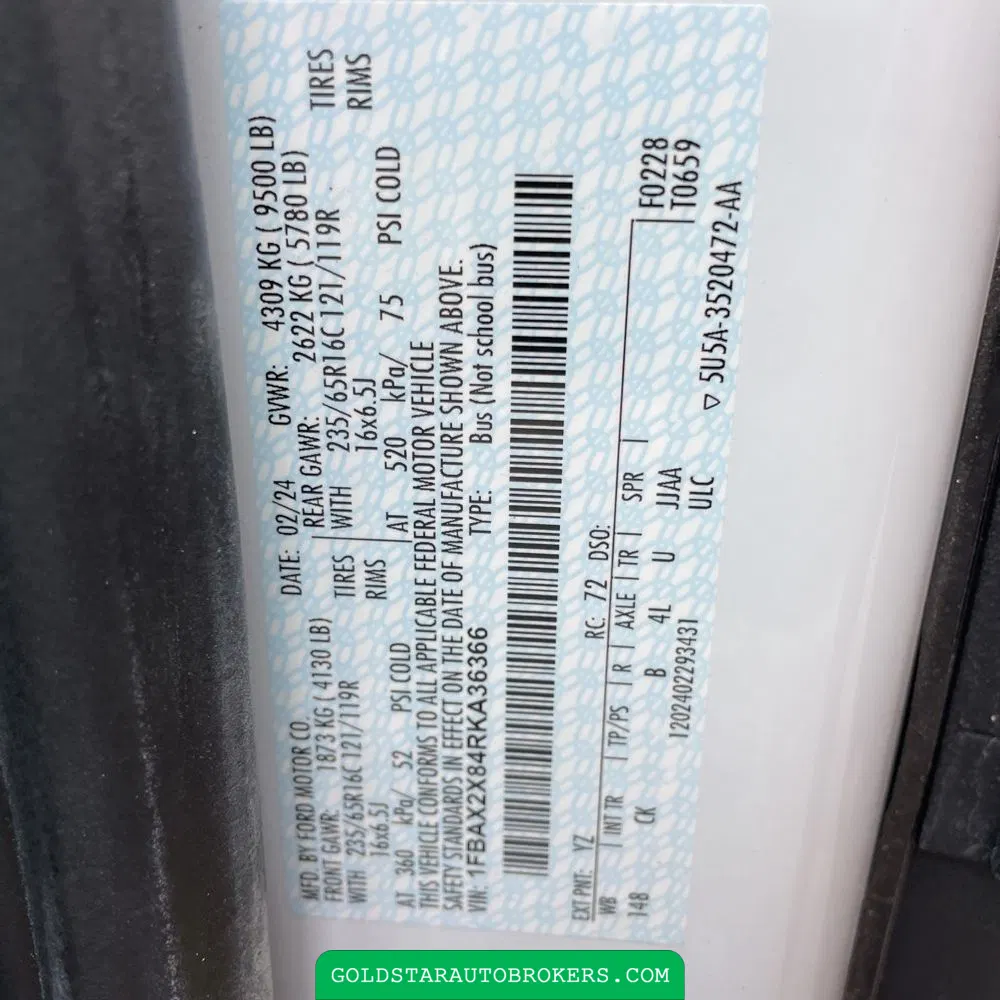 2024 Ford Transit 350 XLT
