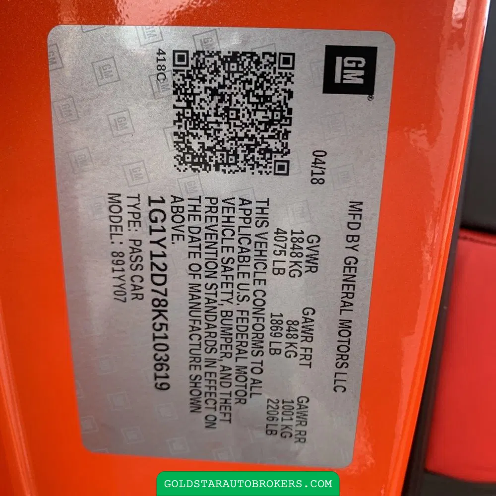 2019 Chevrolet Corvette Grand Sport