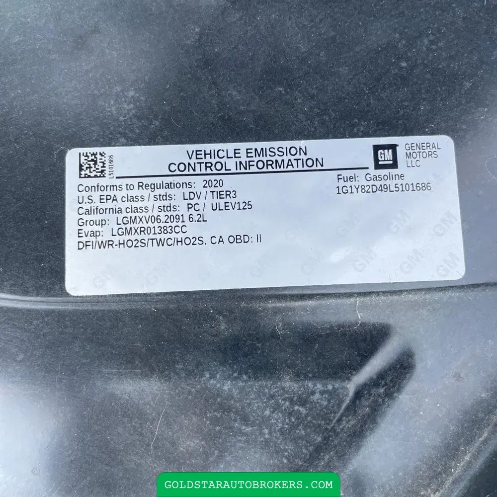 2020 Chevrolet Corvette Stingray