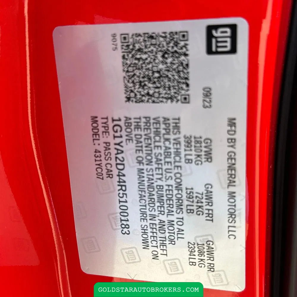2024 Chevrolet Corvette Stingray