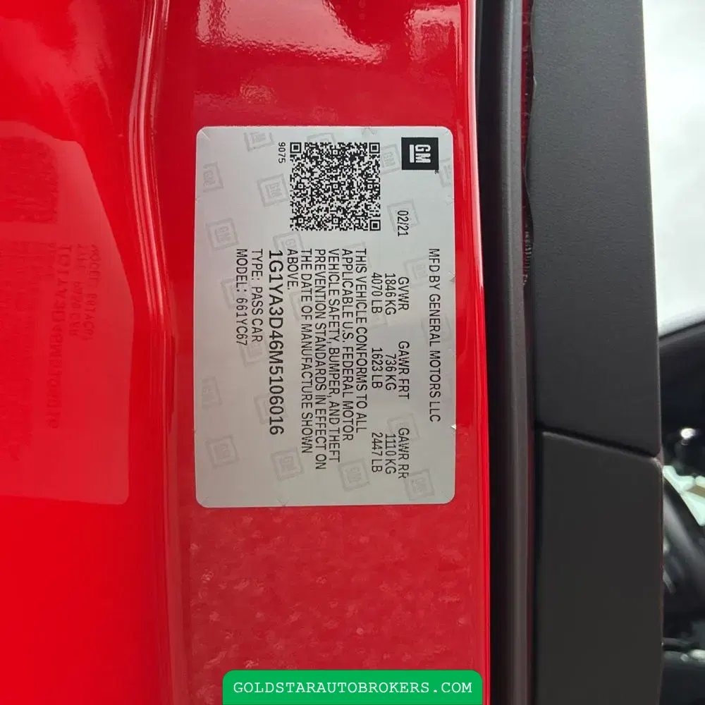 2021 Chevrolet Corvette Stingray