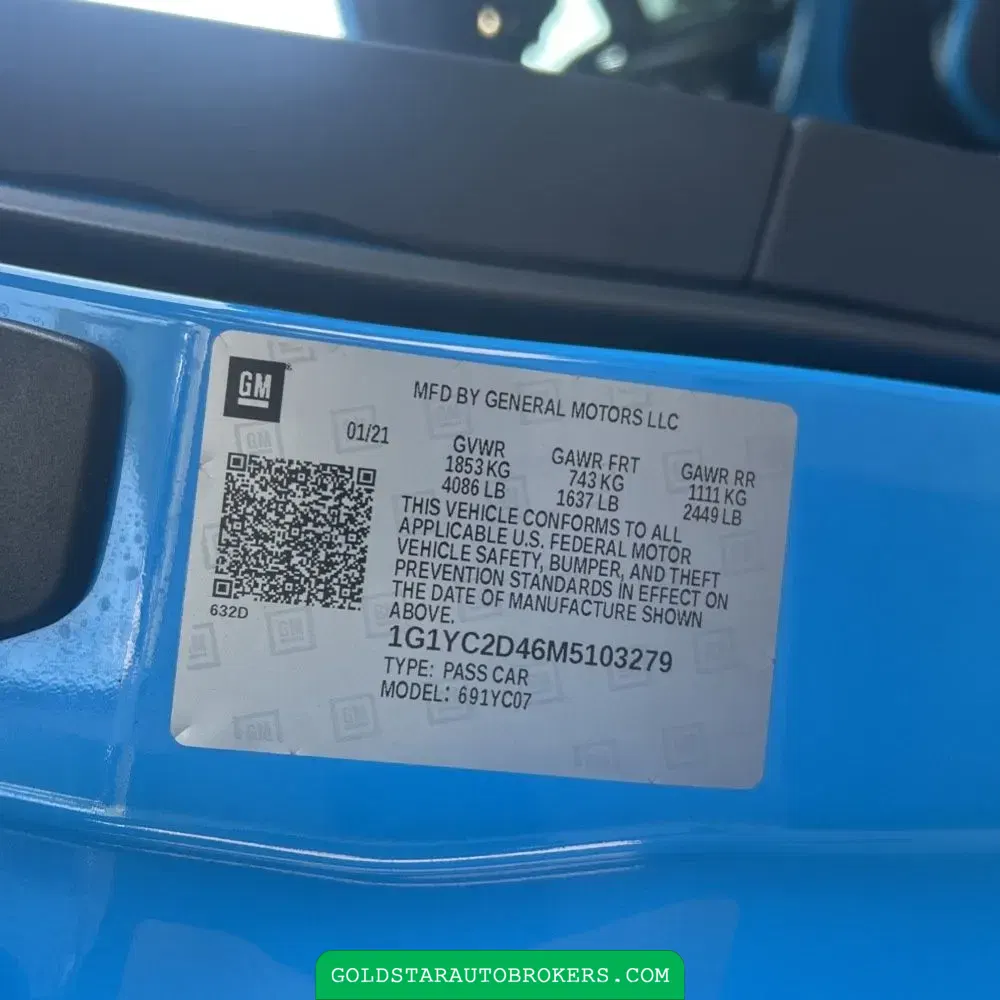 2021 Chevrolet Corvette Stingray