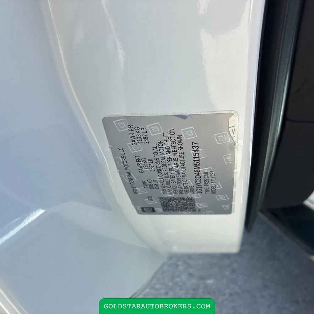 2021 Chevrolet Corvette Stingray