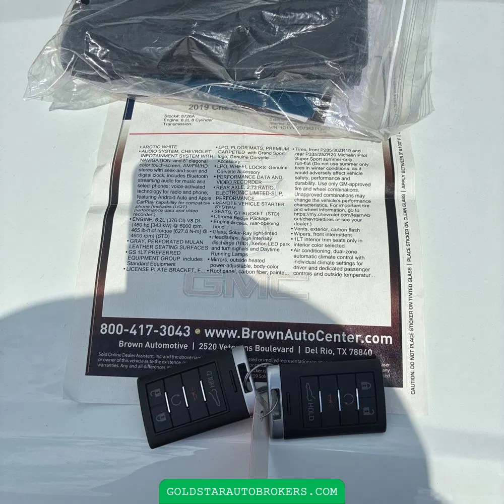 2019 Chevrolet Corvette Grand Sport