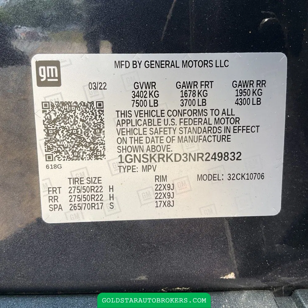 2022 Chevrolet Tahoe RST