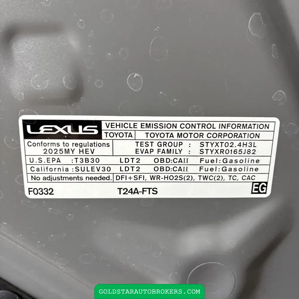 2025 Lexus RX 500h F SPORT Performance