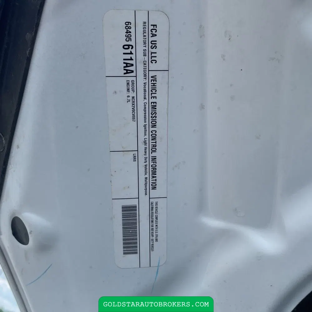 2022 Ram Commercial Tradesman CA60-84 CREW CAB/CHASSIS 4X4 6.7L