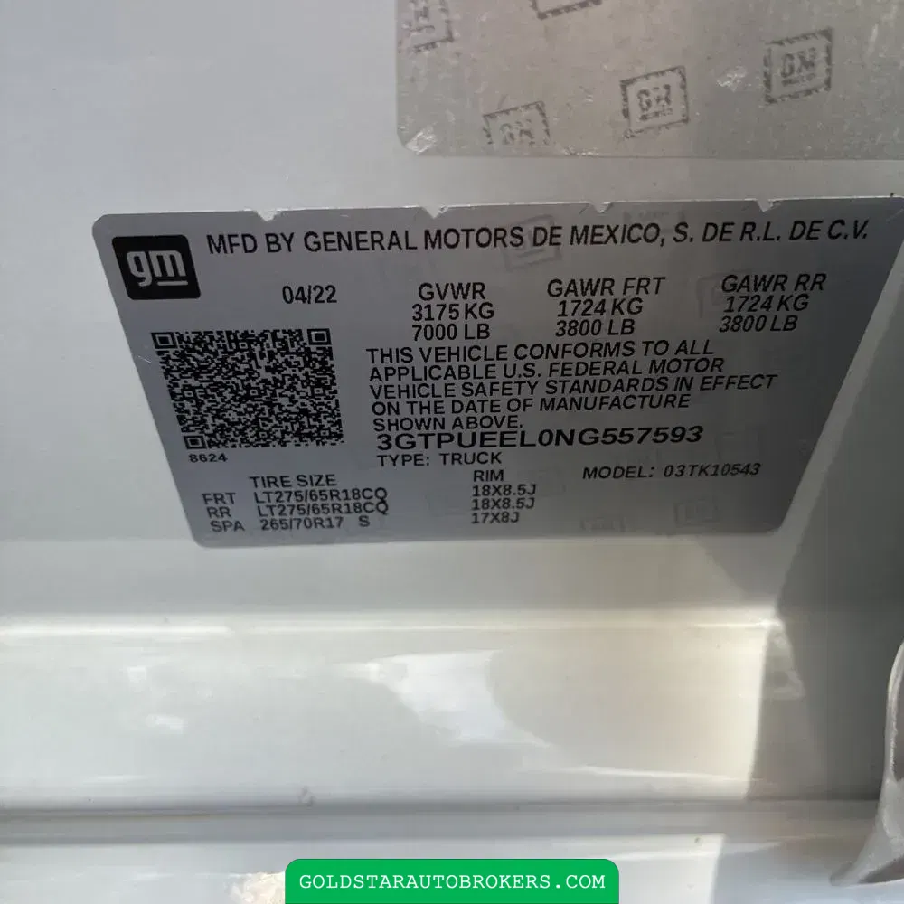 2022 GMC Sierra 1500 AT4