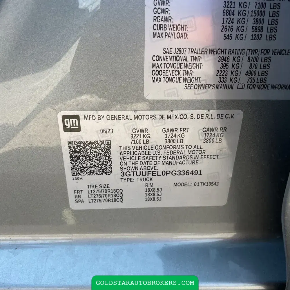 2023 GMC Sierra 1500 AT4X