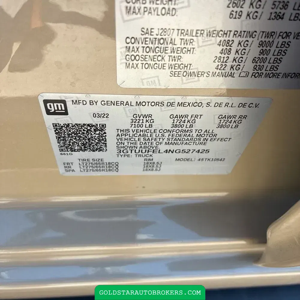 2022 GMC Sierra 1500 AT4X
