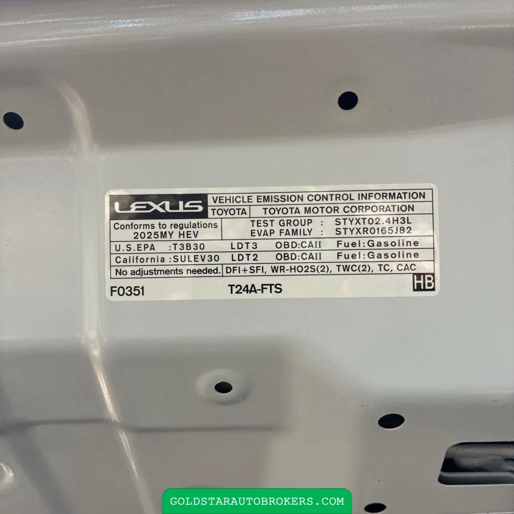 2025 Lexus TX 500h F SPORT Performance Premium