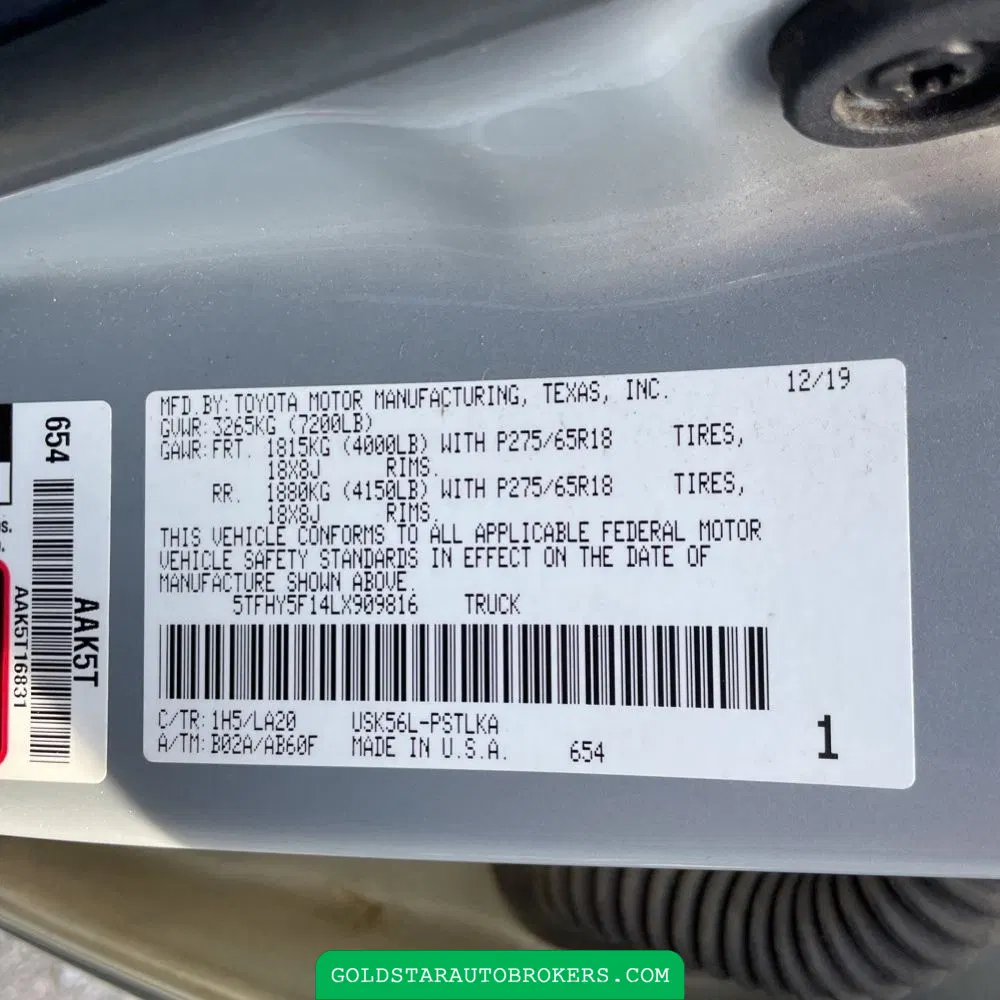 2020 Toyota Tundra Limited