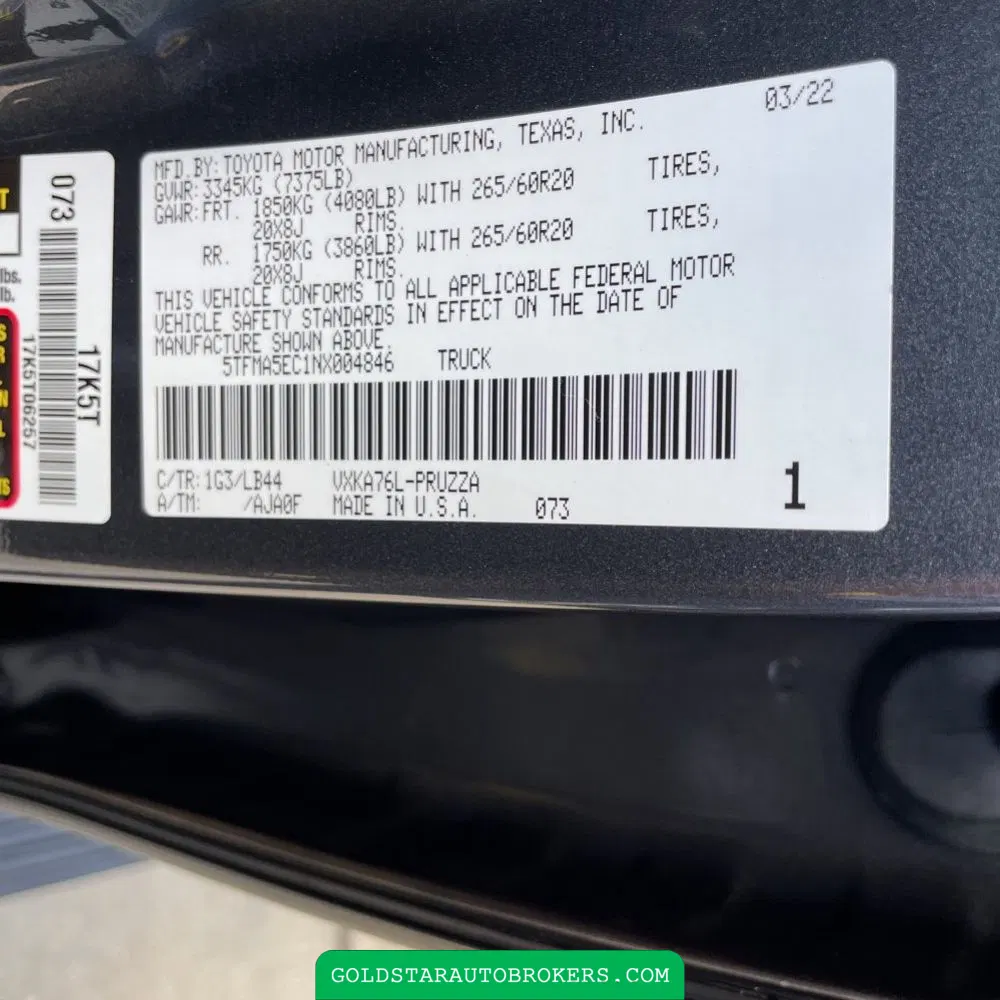 2022 Toyota Tundra 1794 Edition