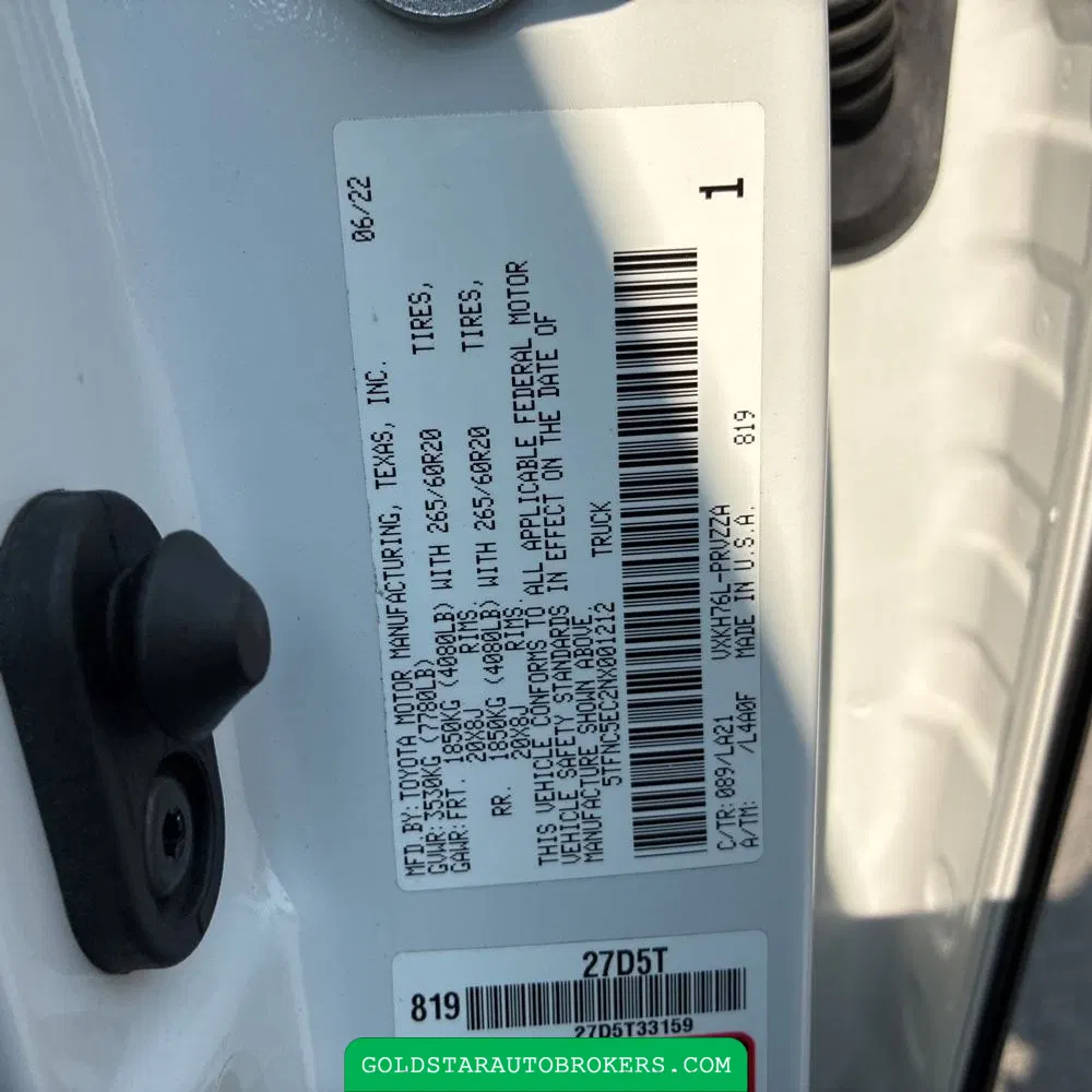 2022 Toyota Tundra Platinum HV