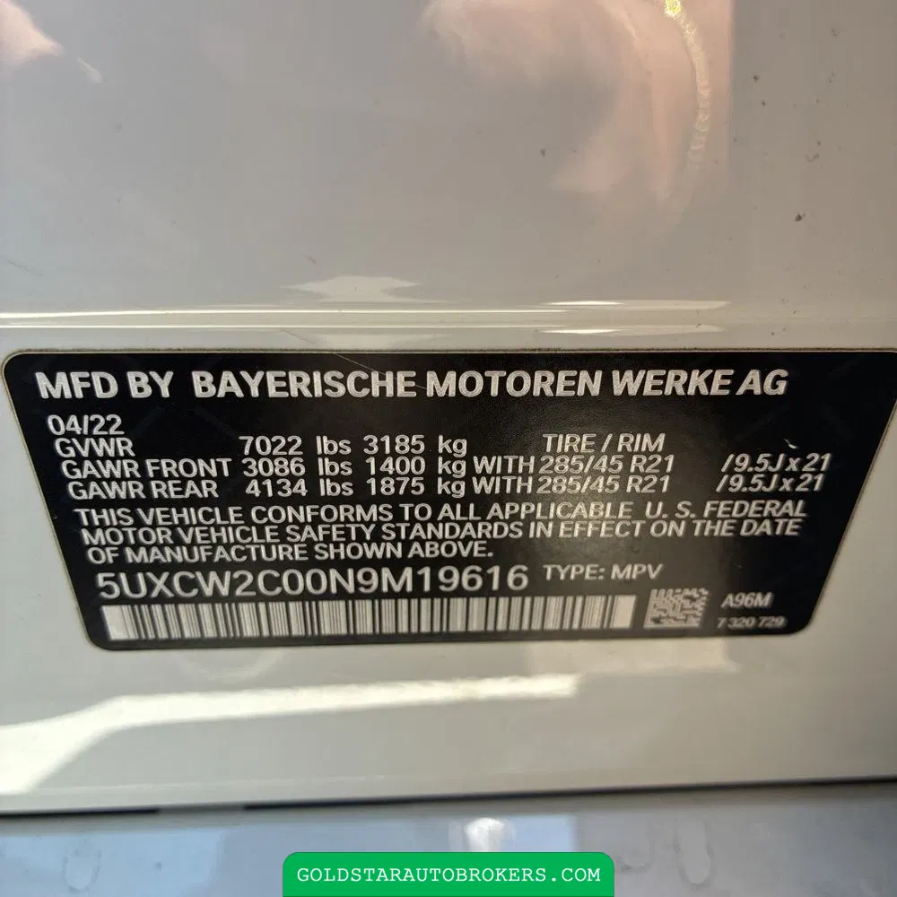 2022 BMW X7 XDrive40i