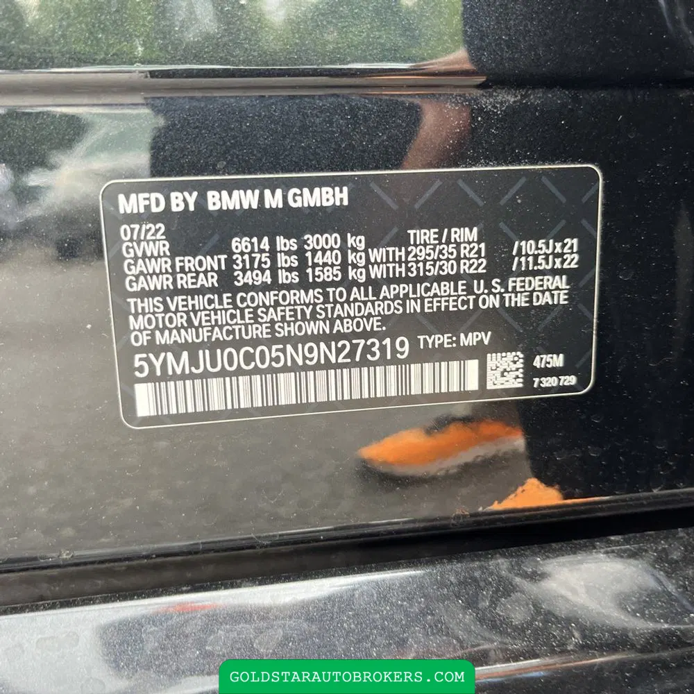 2022 BMW X5 Base