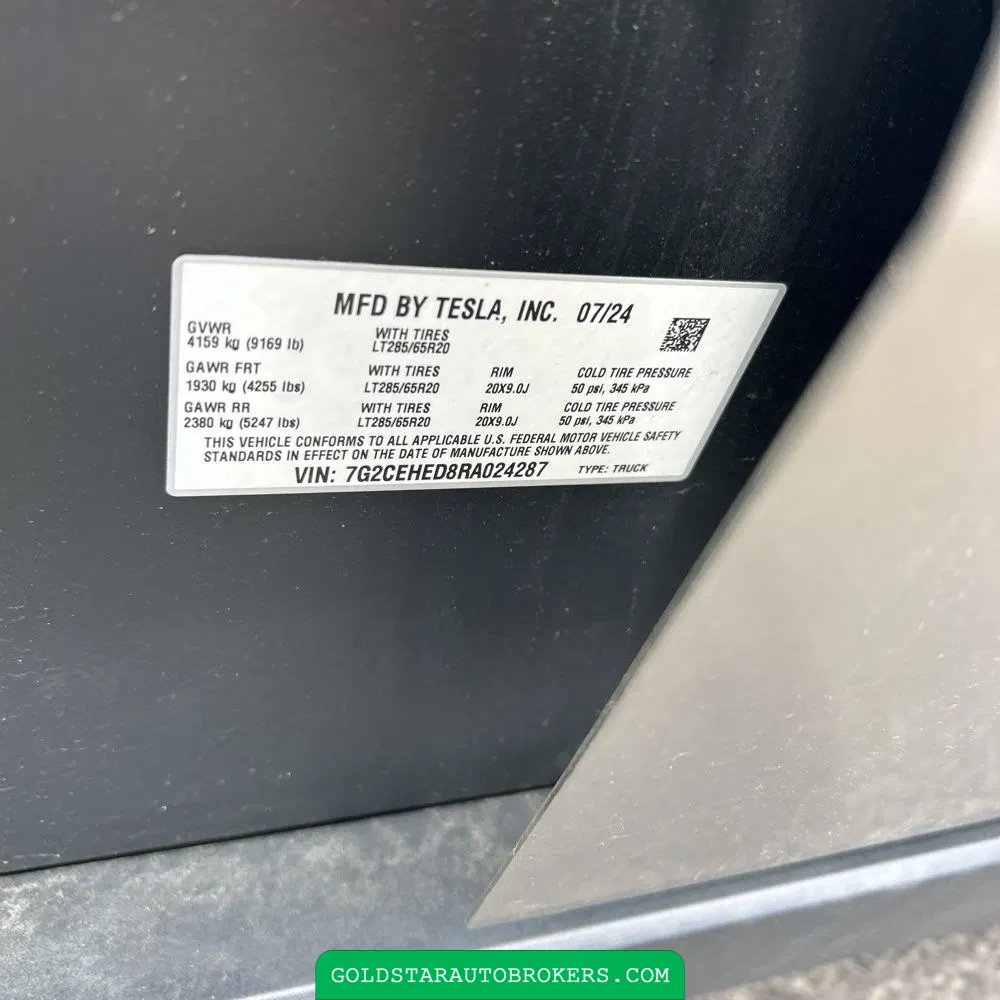 2024 Tesla Cybertruck First Edition Foundation Series