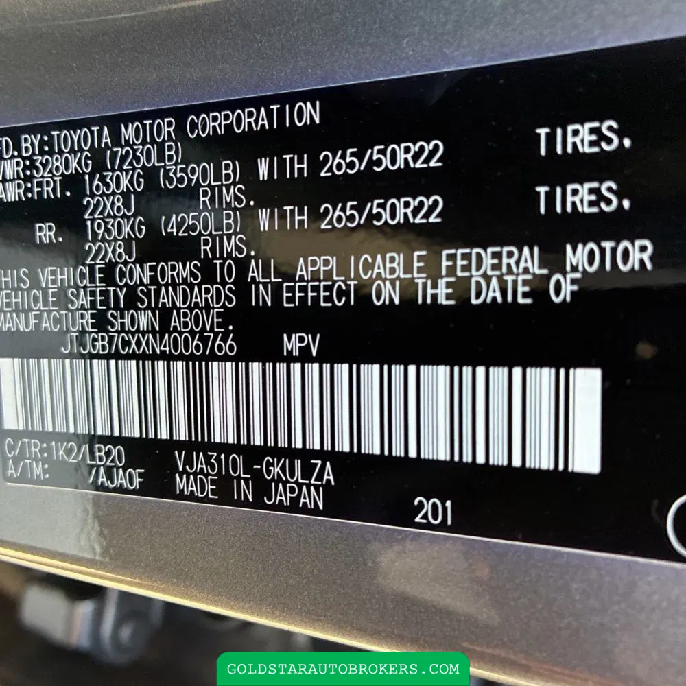 2022 Lexus LX 600 Luxury