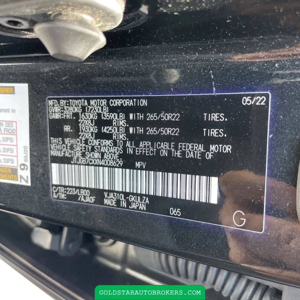 2022 Lexus LX 600 Luxury