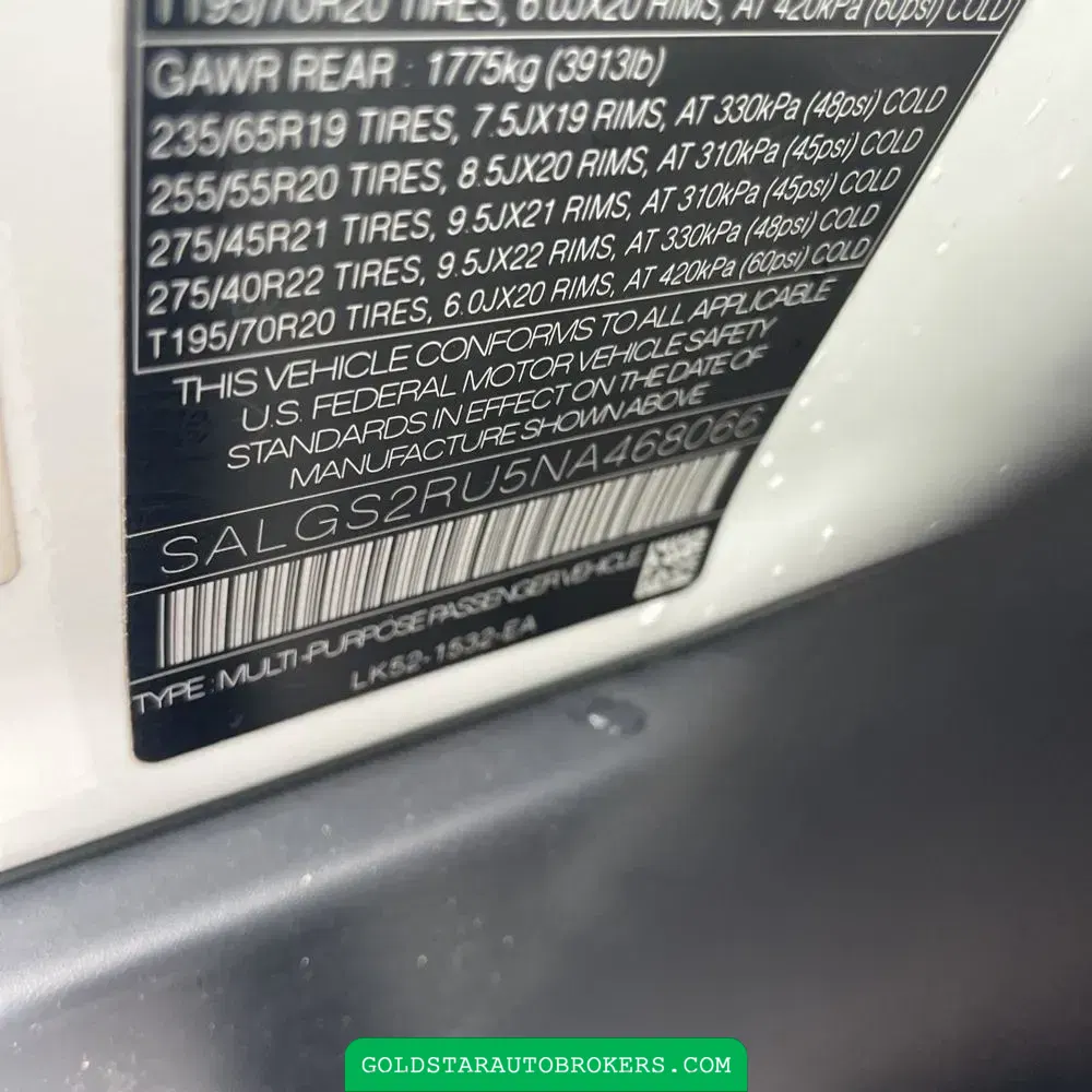 2022 Land Rover Range Rover Westminster