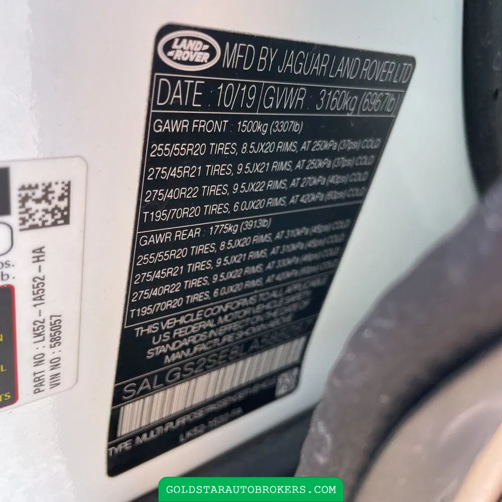 2020 Land Rover Range Rover P525 HSE