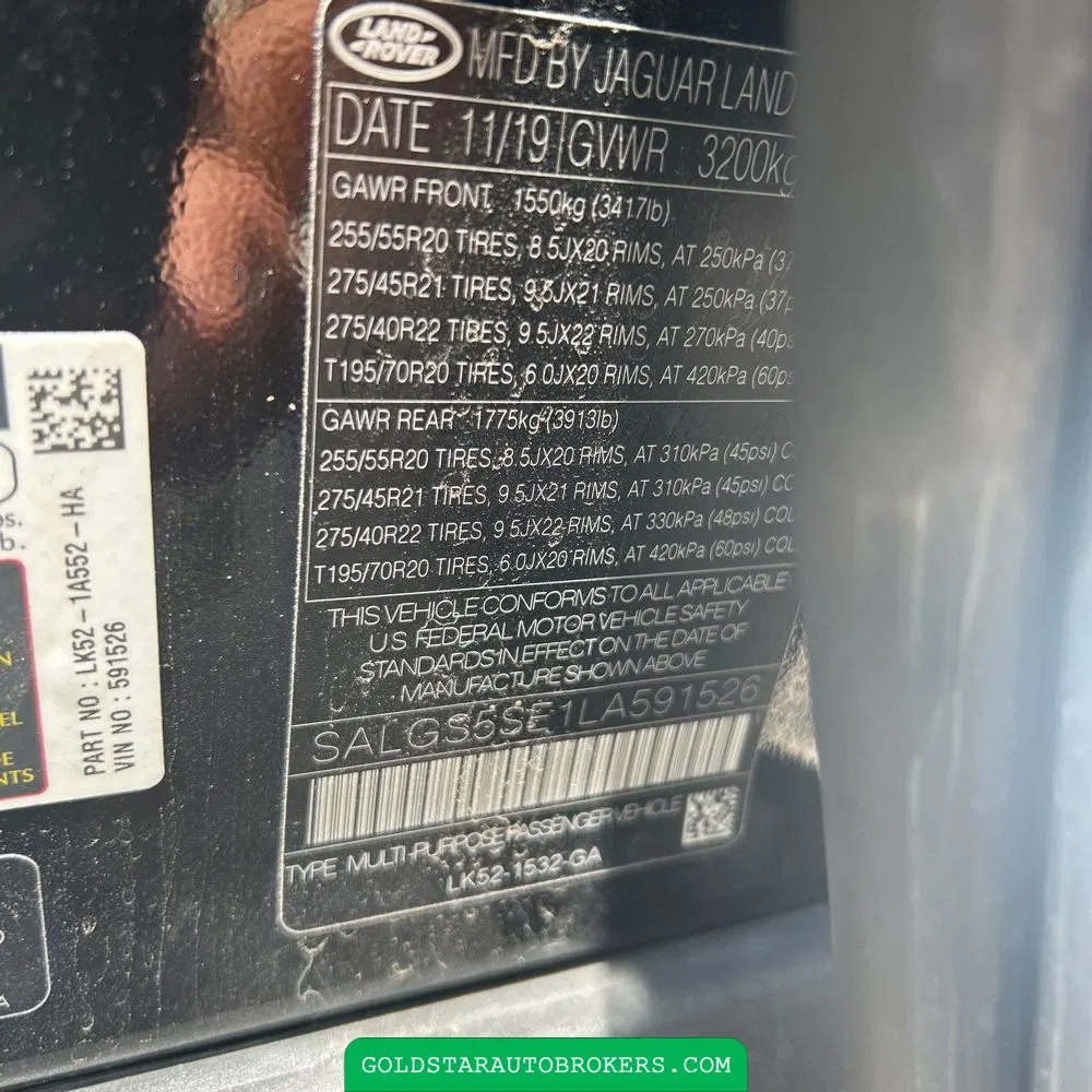 2020 Land Rover Range Rover Supercharged LWB