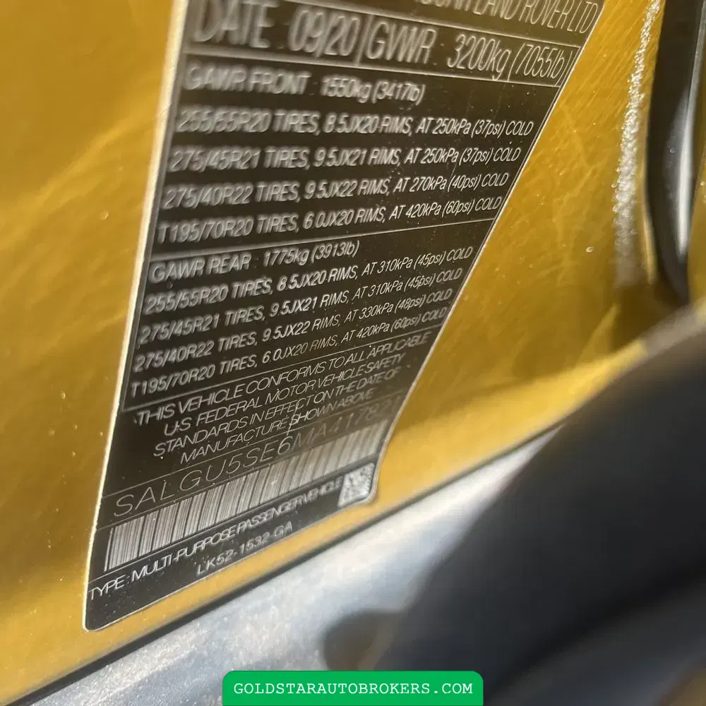 2021 Land Rover Range Rover Autobiography Fifty Edition LWB
