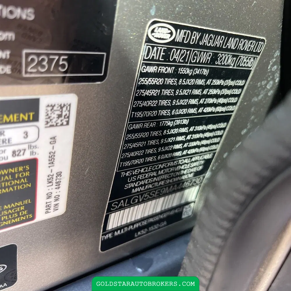 2021 Land Rover Range Rover Autobiography LWB