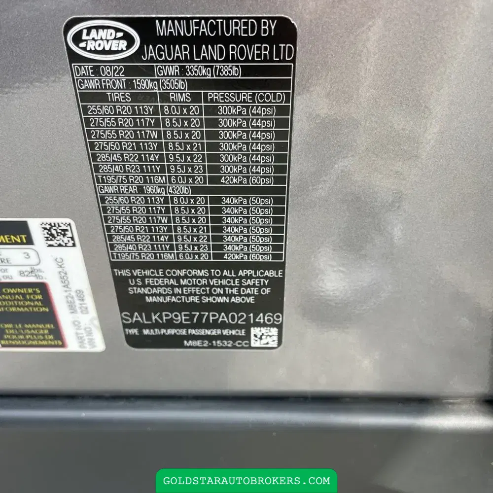 2023 Land Rover Range Rover SE
