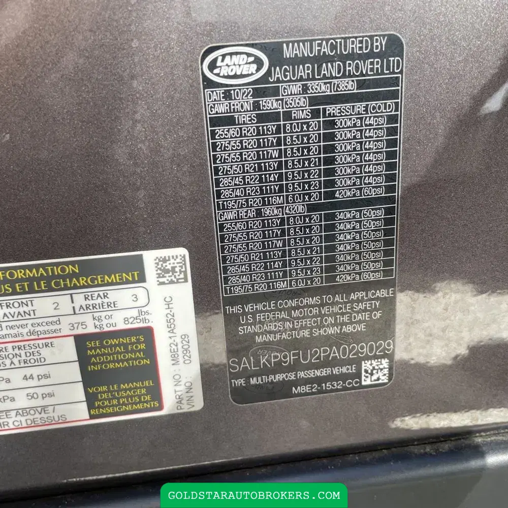 2023 Land Rover Range Rover SE