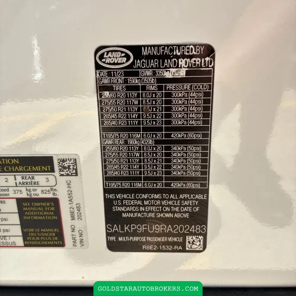 2024 Land Rover Range Rover SE P400