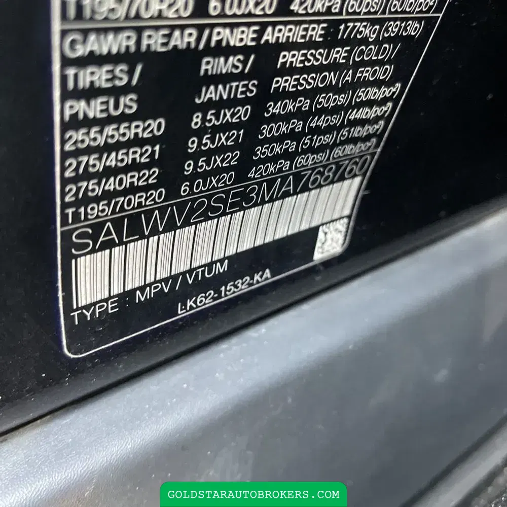2021 Land Rover Range Rover Sport P525 Auto Dynamic