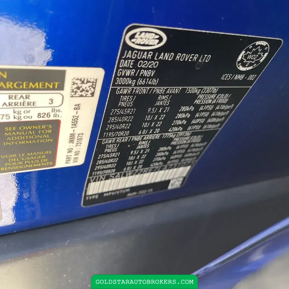 2020 Land Rover Range Rover Sport SVR