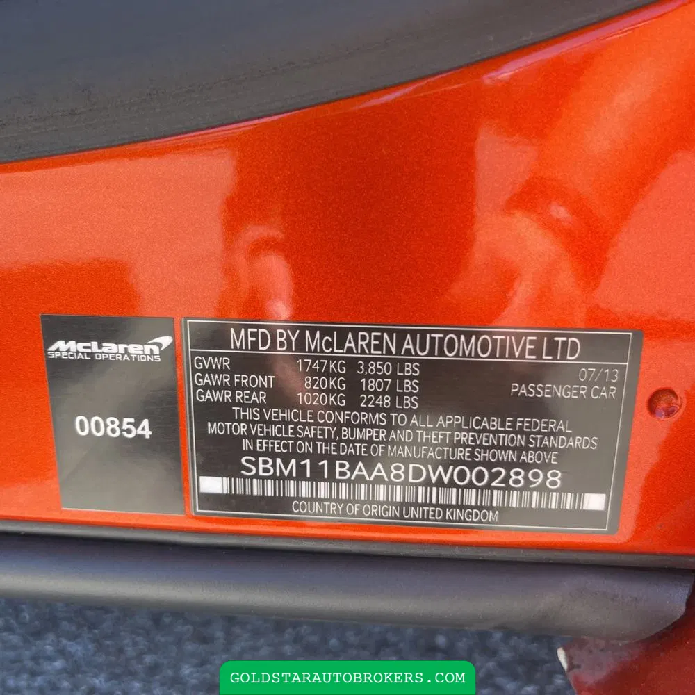 2013 McLaren MP4-12C Spider