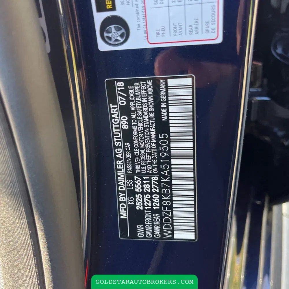 2019 Mercedes-Benz E-Class AMG E 63 S
