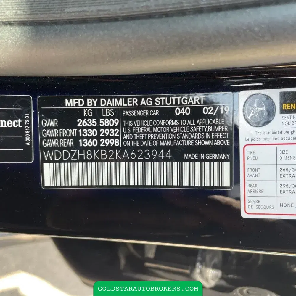 2019 Mercedes-Benz E-Class AMG E 63 S