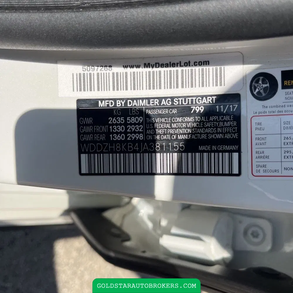 2018 Mercedes-Benz E-Class AMG E63 S