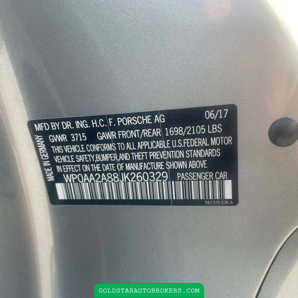 2018 Porsche 718 Cayman Base