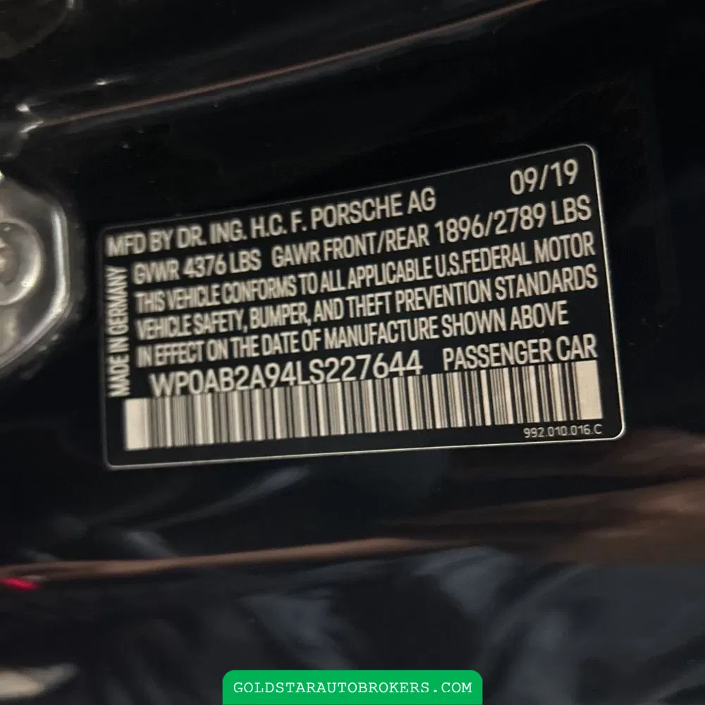 2020 Porsche 911 Carrera S
