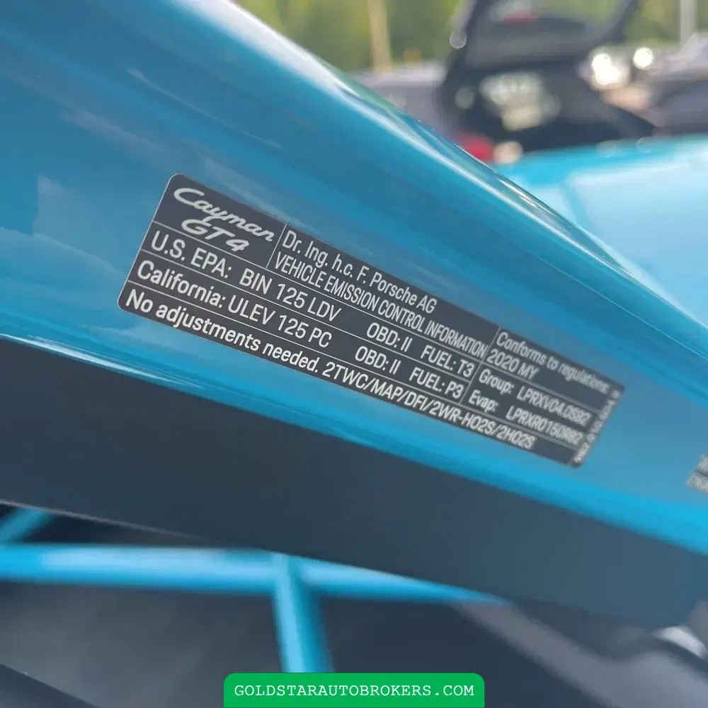 2020 Porsche 718 Cayman GT4