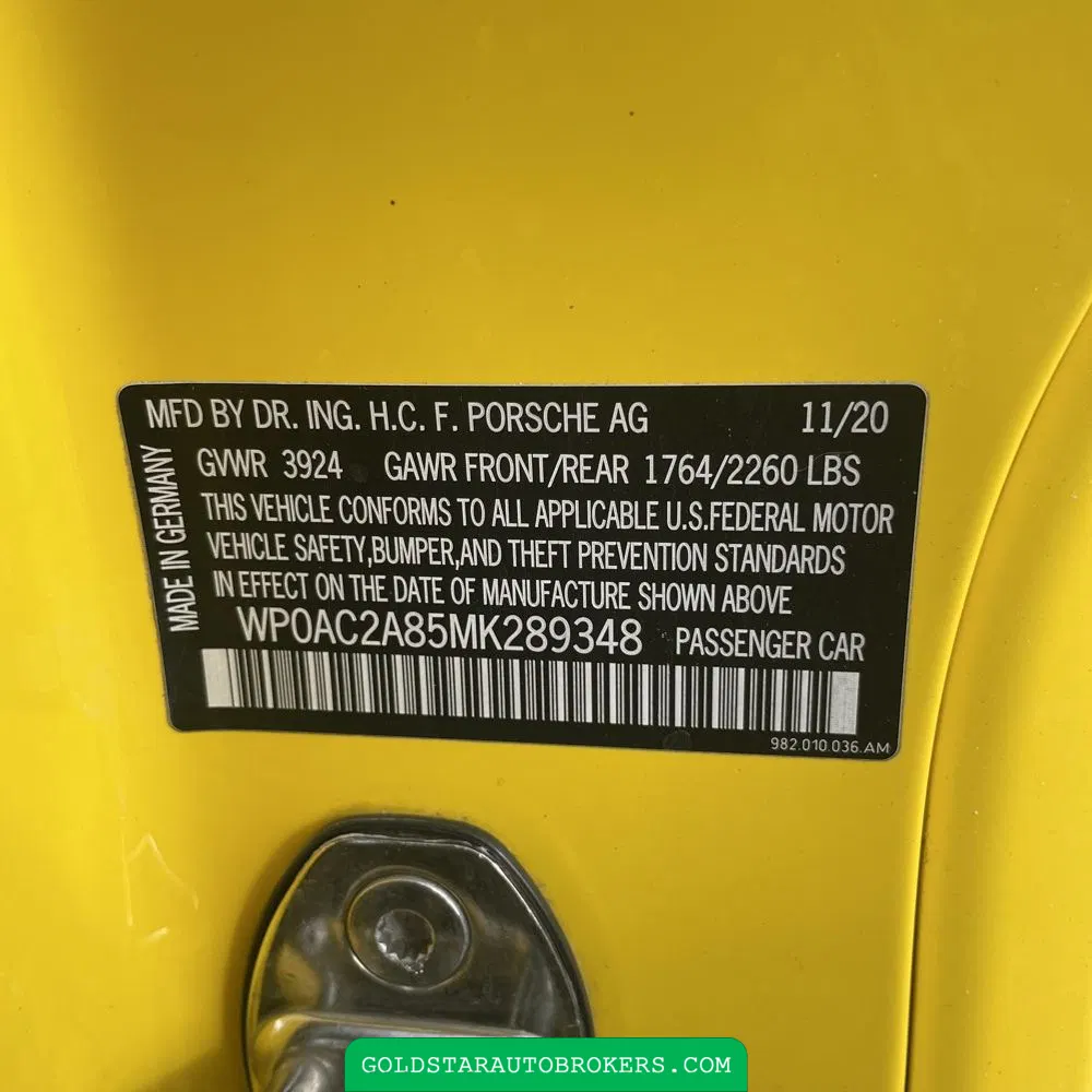 2021 Porsche 718 Cayman GT4