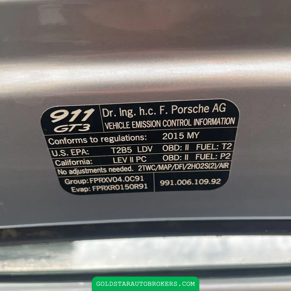 2015 Porsche 911 GT3