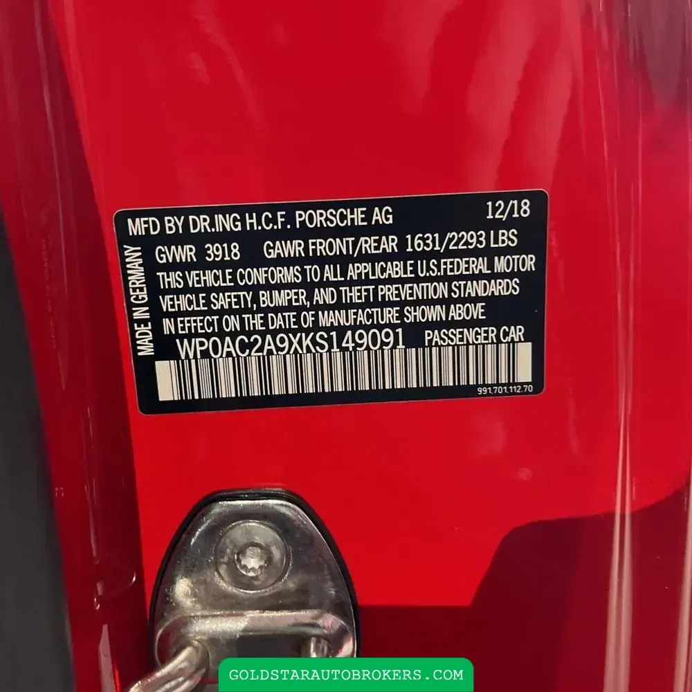 2019 Porsche 911 GT3