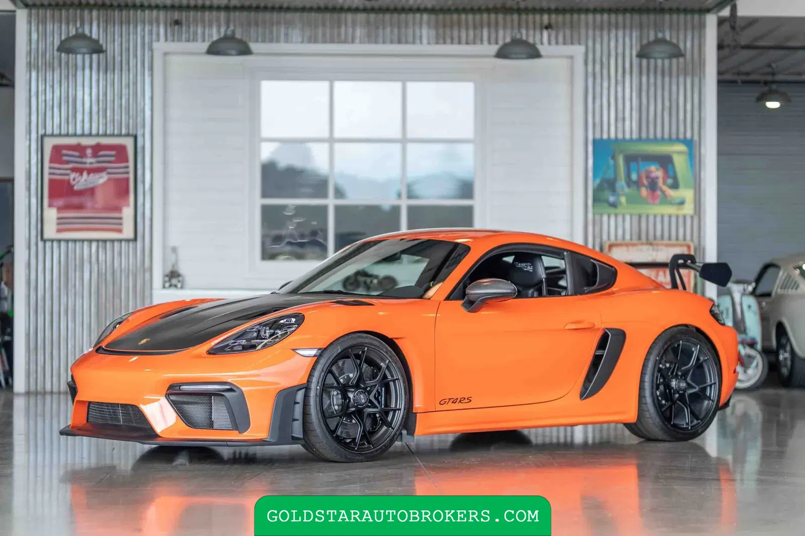 Gulf Orange 2023 Porsche 718 Cayman GT4 RS Weissach