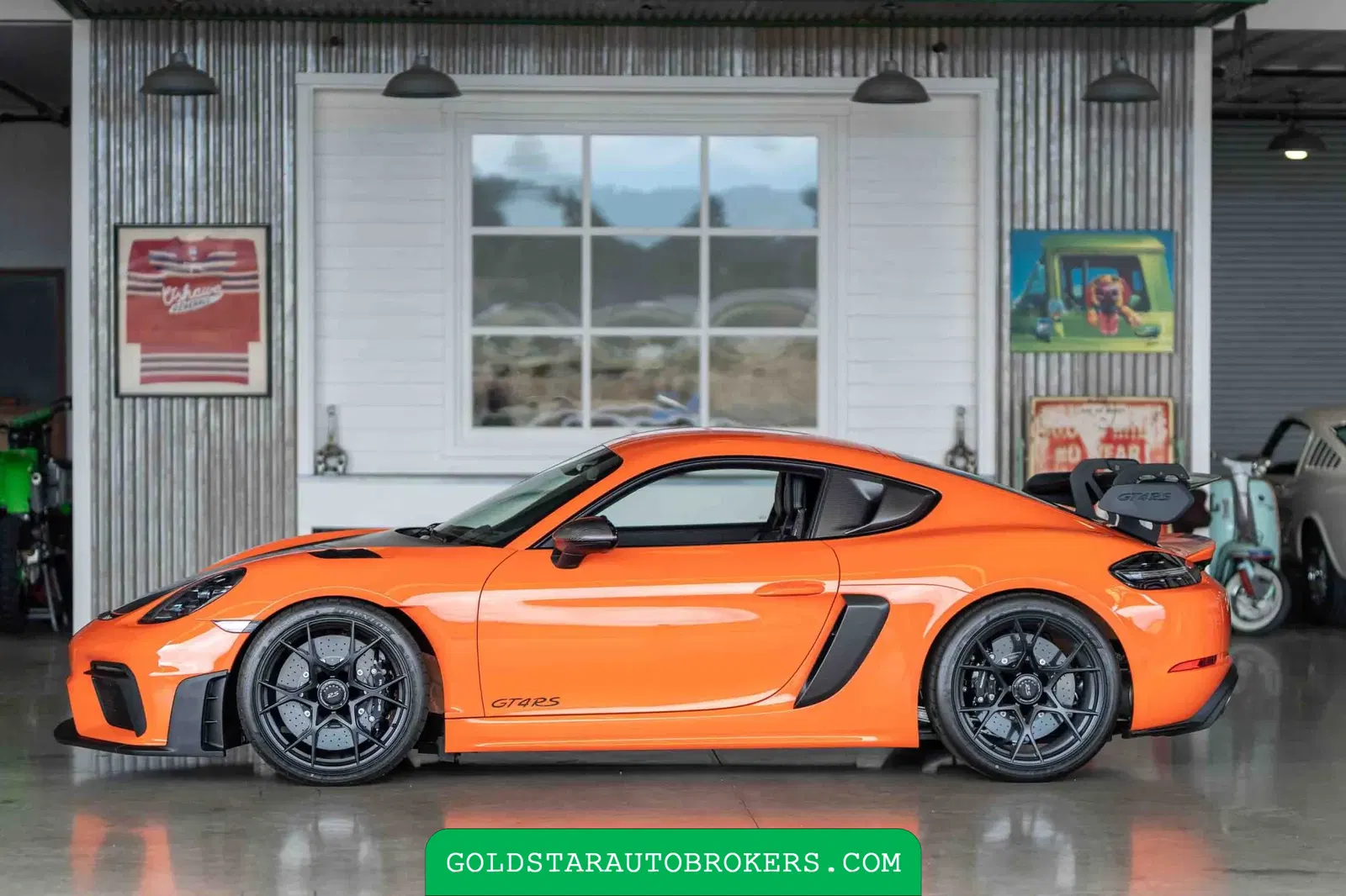 Gulf Orange 2023 Porsche 718 Cayman GT4 RS Weissach